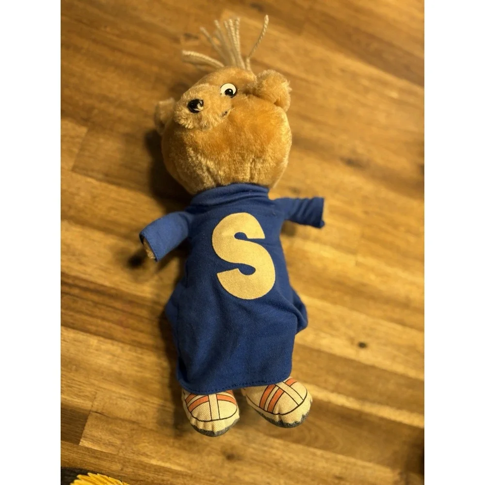 Alvin and the Chipmunks Simon Vintage 1983 Plush Stuffed CBS Toys No Glasses 12" - Picture 8 of 8